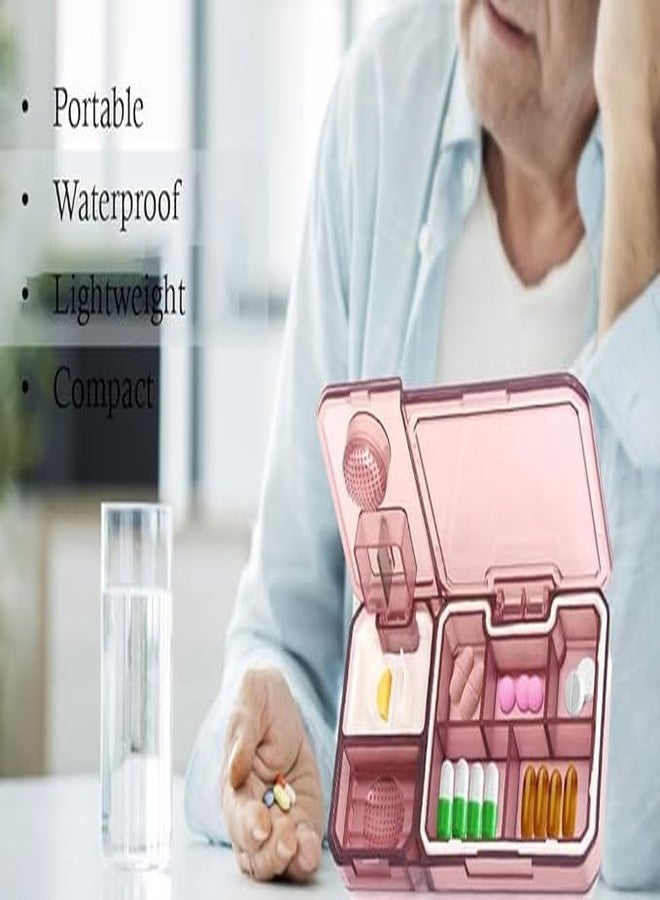 VATTU Medicine Organizer Box Pill Organizer Case with 5 Compartments Portable Mini Travel Pills Box Medicine Carry Box Seal Storage Container Holder for Outdoor, Camping, Home - Image 3